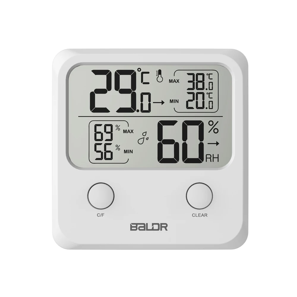 

Mini Digital Household Thermometer With LCD Display Hygrometer Electronic Temperature Wall Humidity Indoor Meter With Stands