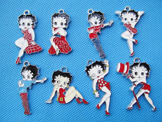 

11pcs mixed character enamal pendant/hanging charm/finding M0013