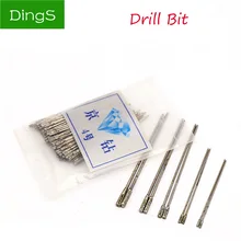 20pcs 1~2.4mm Diamond Coated Drill Bit Solid Bits Punch Needle For Jewelry Ceramic Jade Agate Glass Amber Drilling Tool