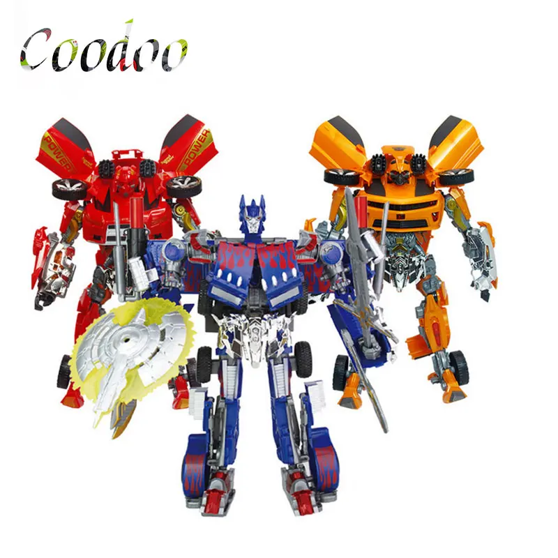 Children Deformable Manual Robot Action & Toy Figures Hornet Red Thorn King Kong Robot Acousto-optic Model Boy Toys Gifts A4