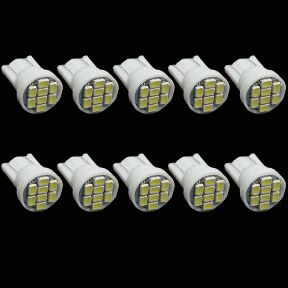 SEKINEW 4 шт. белые 1206 T10 8smd led 194 168 192 W5W супер яркие автомобильные осветительные клина новые аксессуары для интерьера украшения