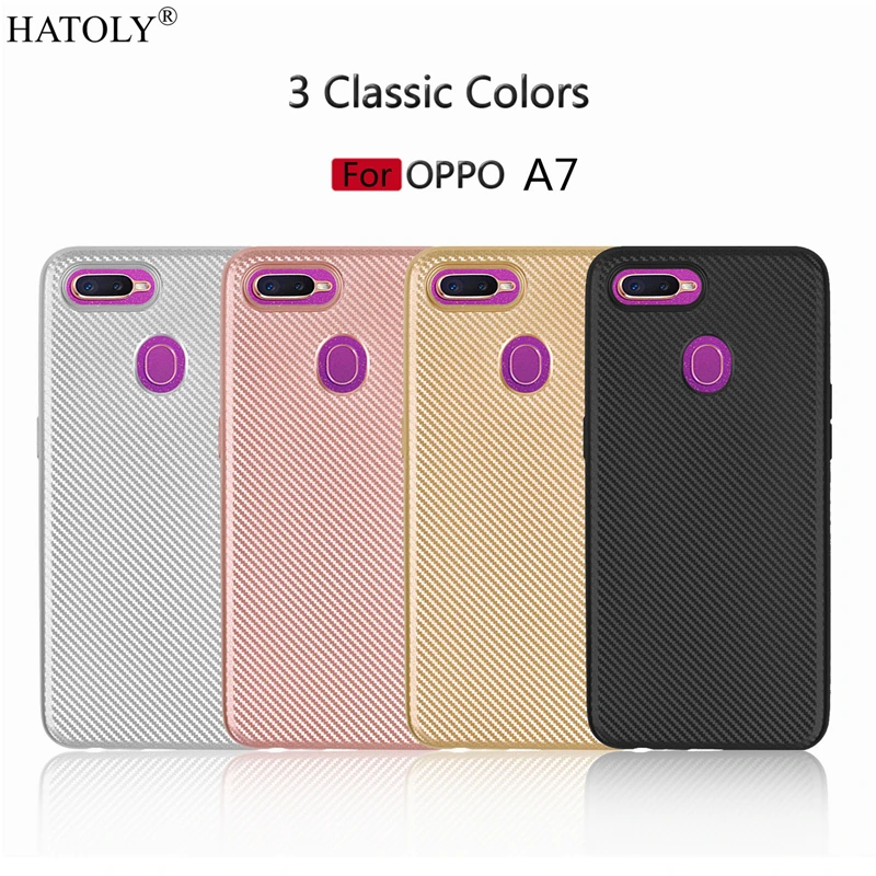 

Phone Case OPPO A7 Case Soft Rubber Silicone Armor Shell Fundas Protective Phone Cover For OPPO A7 Style Case For OPPO A7