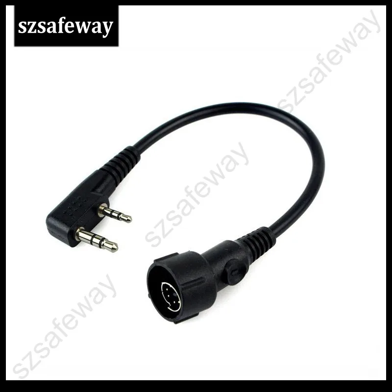 

Cable for Military Bone Conduction Tactical Headphone Headset for Kenwood and baofeng UV-5R wouxun two way radio