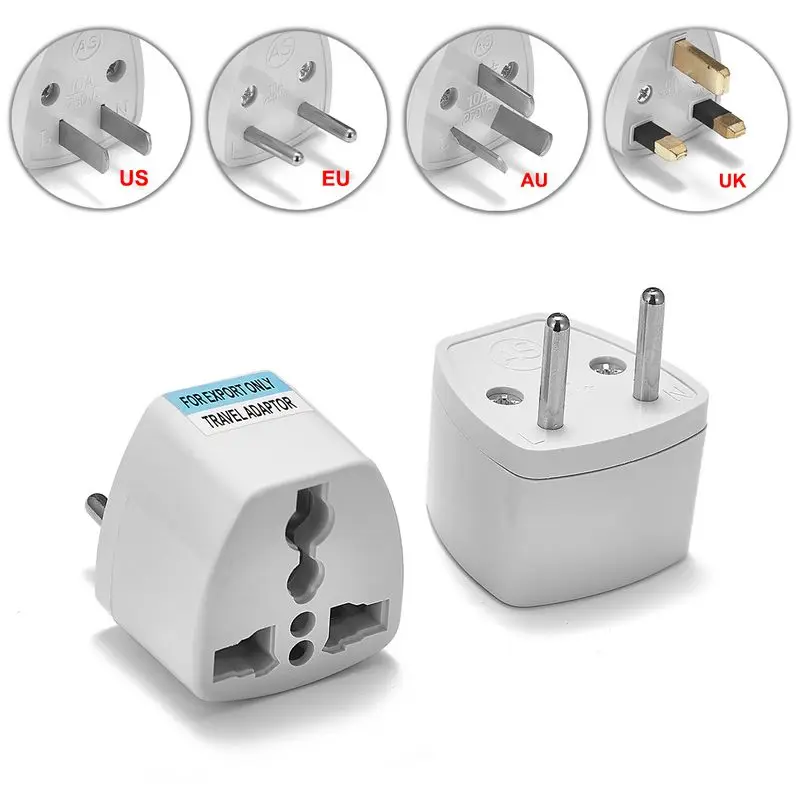Useful Universal UK//EU//AU to US American Travel Power Adapter Plug Converter 1pc