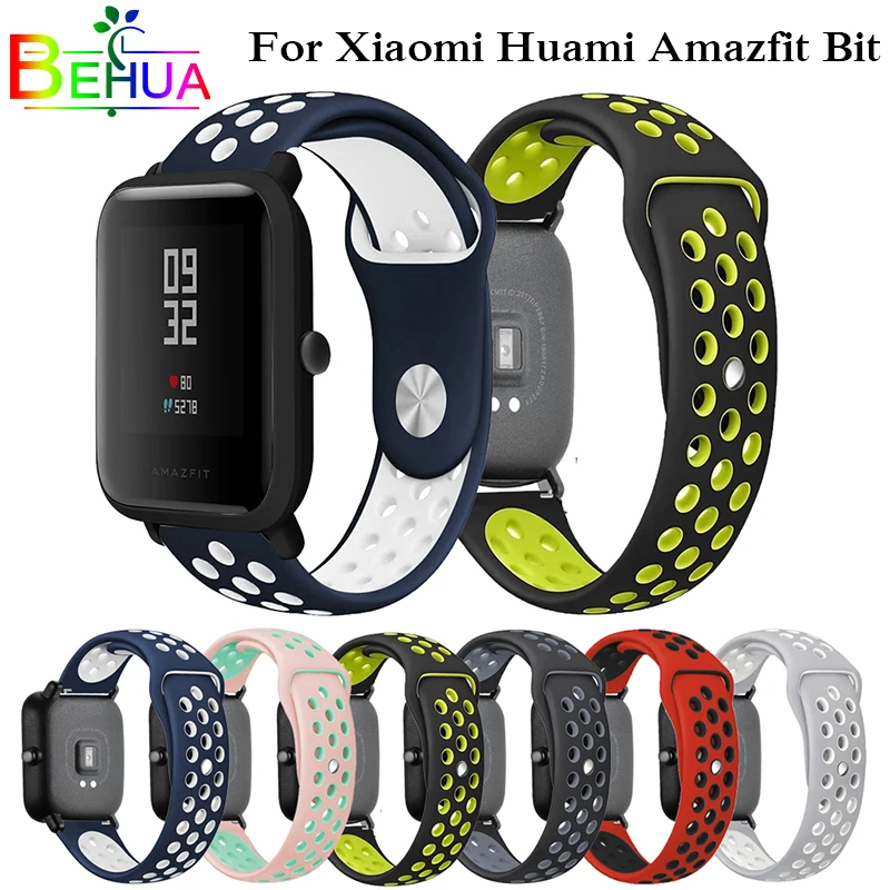 Ремешок для часов Xiaomi Huami Amazfit Bip BIT PACE Lite Youth band Силиконовый ремешок браслет ремень для Huami Amazfit Bip Замена