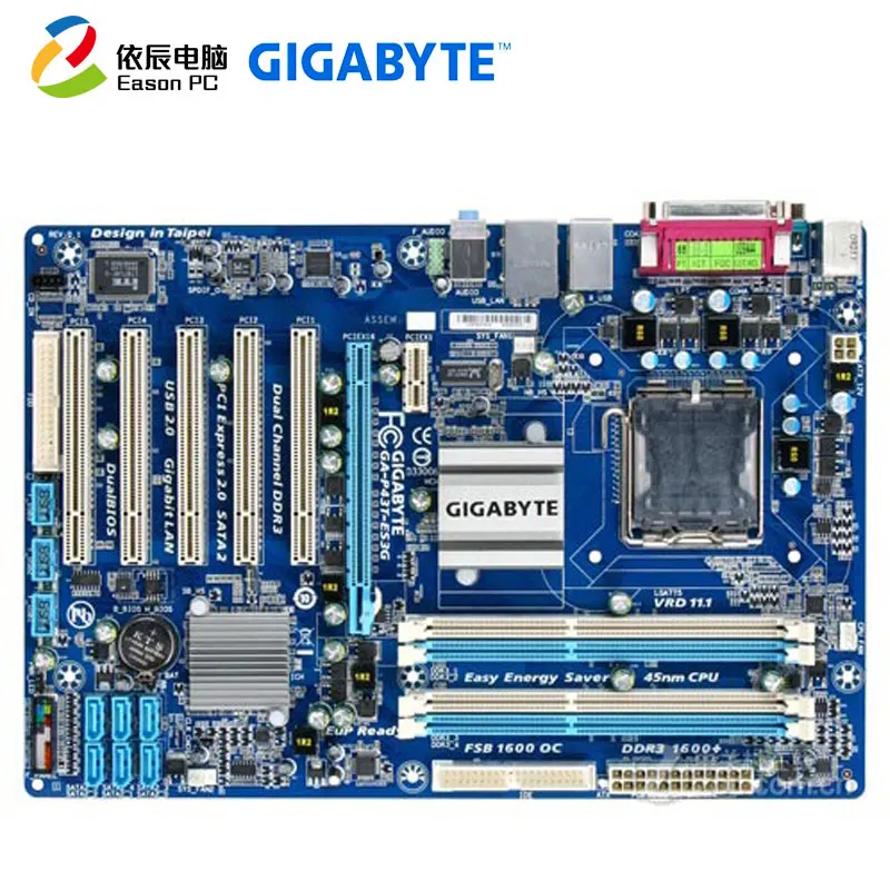 Материнская плата GIGABYTE GA-P43T-ES3G LGA775 DDR3 16G ATX