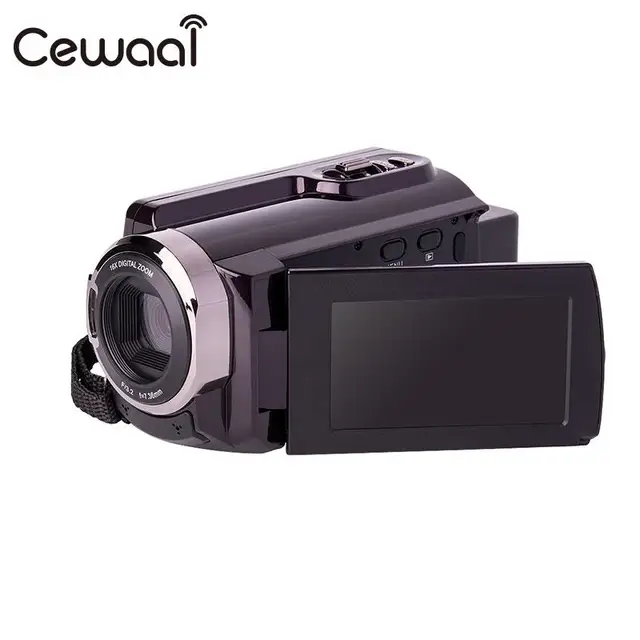 Best Price Cewaal FULL HD 4K 24MP 3''LCD Camera USB Brown HD Recorder Camcorder 16X ZOOM FULL HD 4K 24MP 3''LCD DV Camcorder