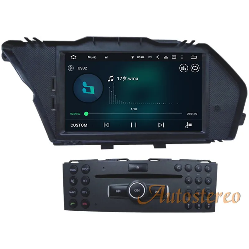 7 дюймов 2G ram Android 7,1 6,0 5,1 Автомобильный gps навигатор dvd-плеер стерео радио головное устройство для Mercedes-Benz GLK 2008 2009 2010