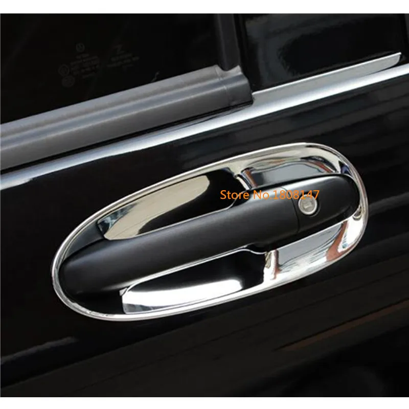 Автомобильный защитный детектор рамка из палочек лампа отделка ABS Хромированная дверная ручка Чаша для Mercedes Benz Vito W447