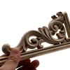 1Pc Unique Natural Floral Wood Carved Wooden Figurines Crafts Corner Appliques Frame Wall Door Furniture Woodcarving Decorative ► Photo 3/6