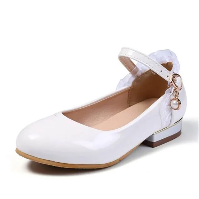 black white patent leather shoes