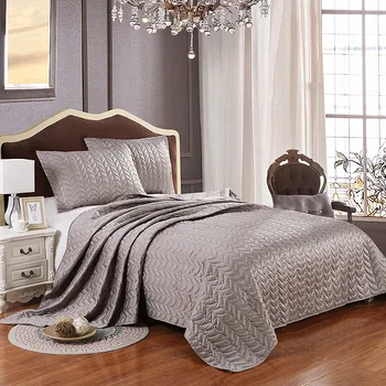 

3 Pieces Leaves Bedspread Bed cover Coverlet Quilt Throw Blanket Pillow shams All Season Lightweight Ultra Soft Hypoallergenic
