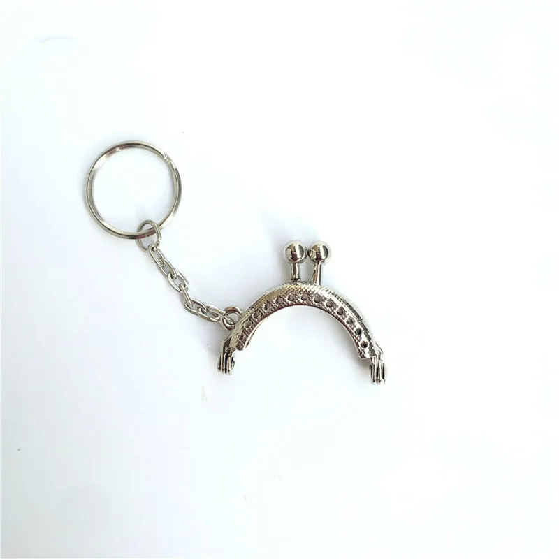 

Kiss Clasp Lock 4 Colors Metal Frame Handle Bag Arch Mini Metalwork Flower Pattern Bangle Key Clutch Accessories 4cm 10Pcs