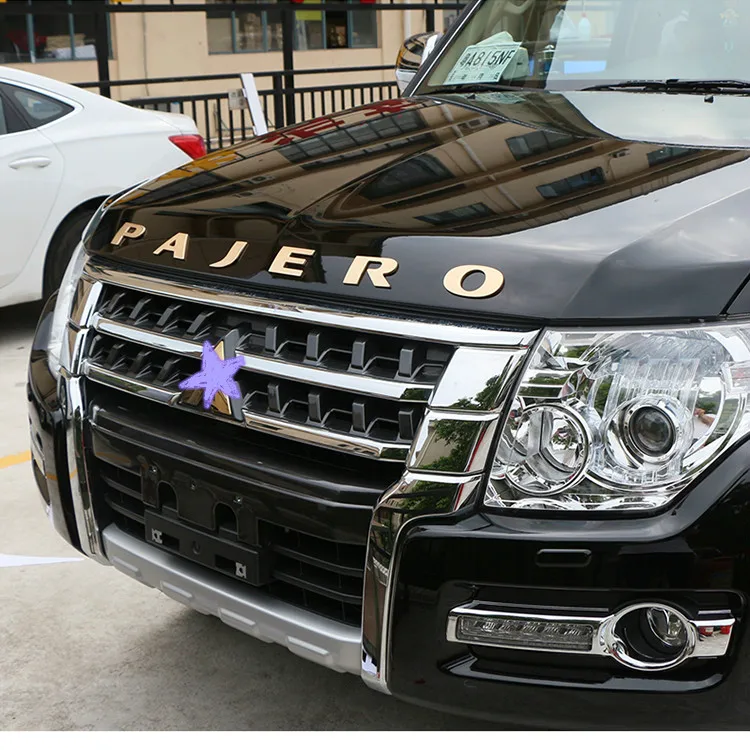3D наклейка для Mitsubishi Pajero буква логотип эмблема значок наклейки на капот