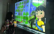 24 inch interactive touch foil film 6 touch points capacitive film for window shop
