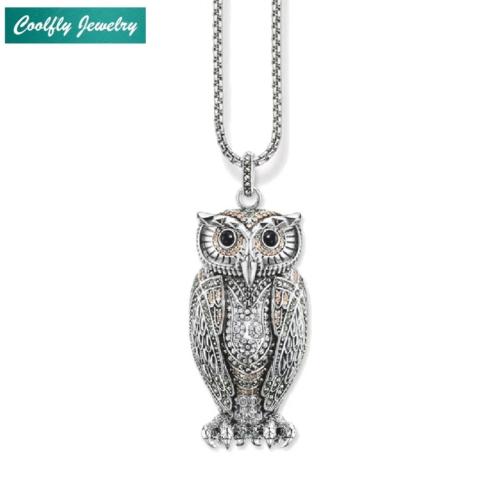 Big Owl Pendant Champagne-coloured Zirconia Link Chain Necklaces Trendy Style Glam Silver Fashion Jewelry For Women Gift Collier цена Big Owl Pendant Champagne-coloured Zirconia Link Chain Necklaces Trendy Style Glam Silver Fashion Jewelry For Women Gift Collier цены онлайн
