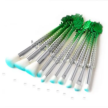 

Professional 10pcs Makeup Brush Set Foundation Powder Eyeshadow Eyeliner Concealer Blusher Makeup Brushes Blending Cosmetic Tool