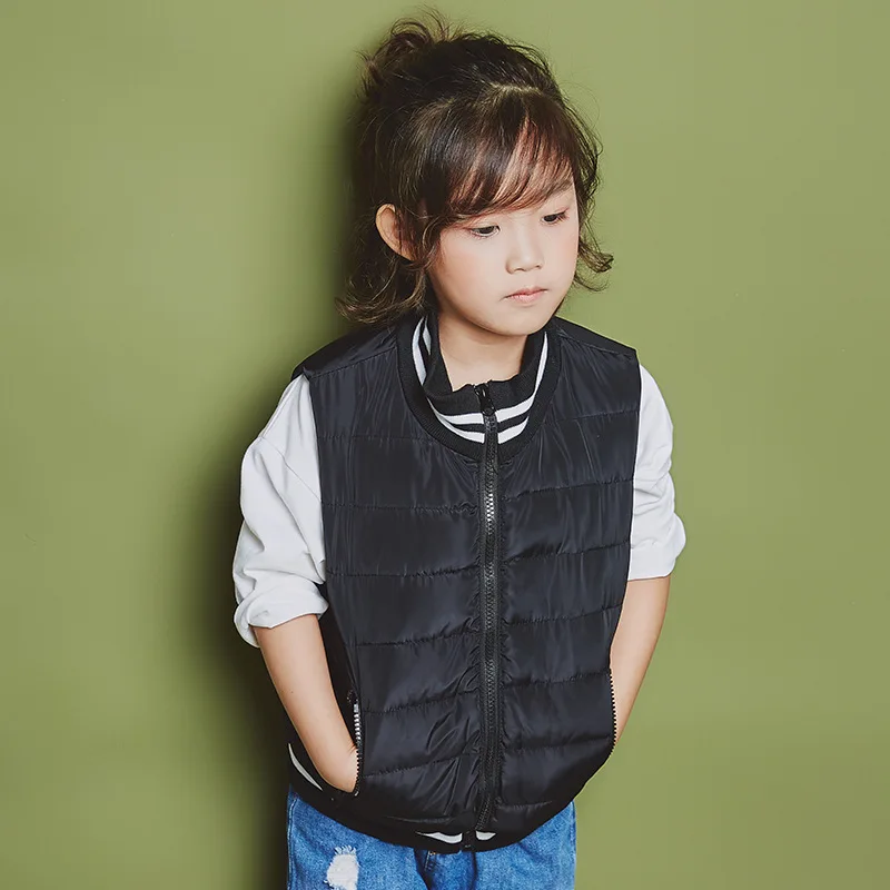 

Children warm vest kids cotton-padded waistcoat kids outwears vest boy Hooded jacket baby girl vest Autumn children clothing