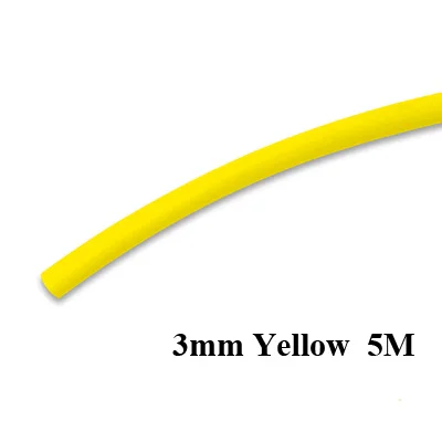 Posidon 5 м/рулон 3/4/5/6/8 мм термоусадочная трубка для оказания помощи, крючки, станок и Пластик терм усадочная трубка для Термальность-Пластик трубка помощник рыболовные крючки - Цвет: Yellow 3mm 5M