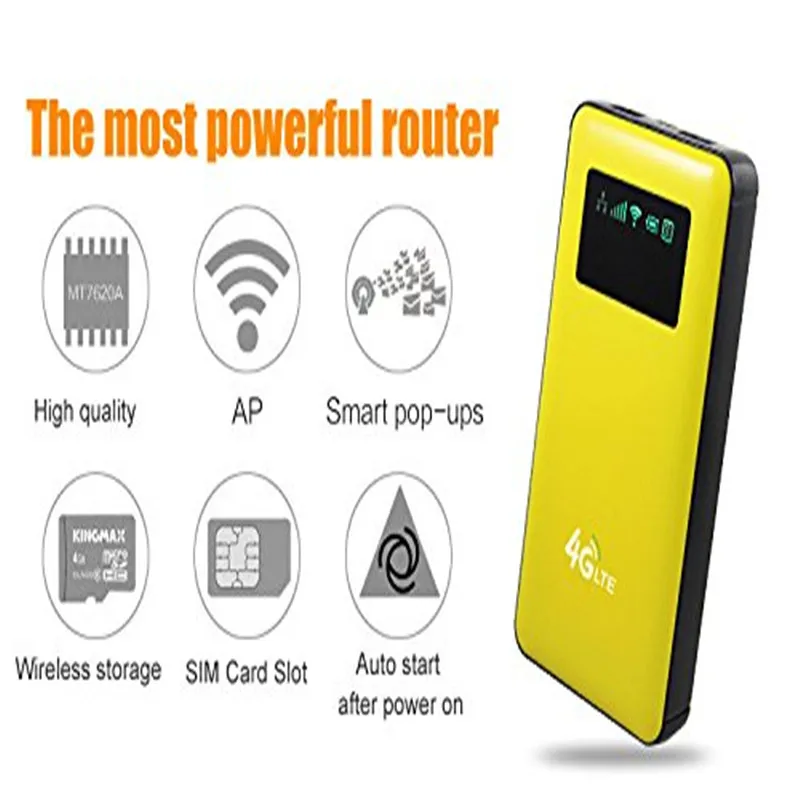 KuWFi 4G LTE Wifi Router 6000mAh Power Bank 3G/4G WIFI Router Wireless AP CPE With RJ45/Sim Card Slot&AP function KuWFi 4G LTE Wifi Router 6000mAh Power Bank 3G/4G WIFI Router Wireless AP CPE With RJ45/Sim Card Slot&AP function