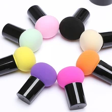100 шт./лот slacky спонж в виде шляпки гриба косметическое затяжное основание губки пуховка для пудры