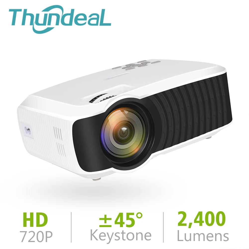 ThundeaL T23K Mini Projector 2400 Lumens 1280*720 Portable Video HD T4 Mini Beamer HDMI VGA Home Theater Optional T22 Projector