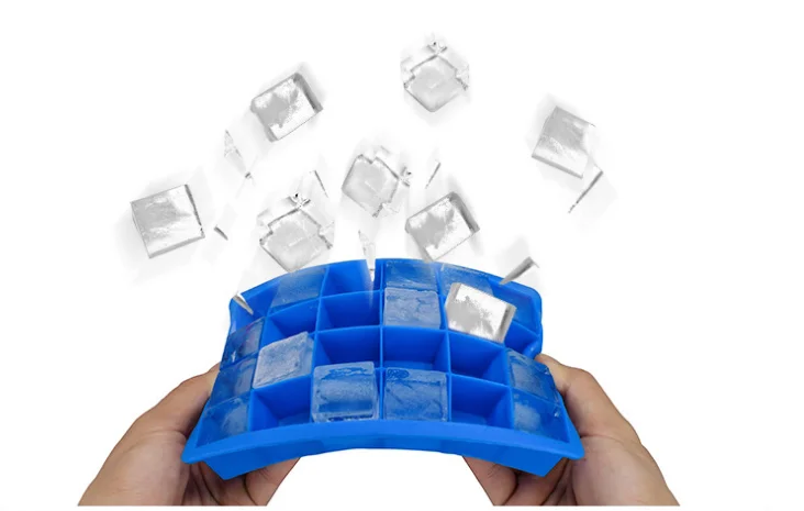 24 Сетки силиконовые лотки с формами для кубиков льда DIY пустынный коктейль льда Куб формы квадратной формы сока фруктовый лед плесень бар аксессуары