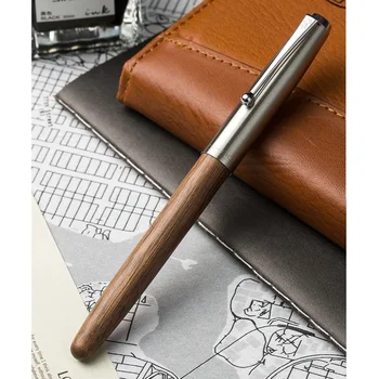Remastered Classic Wood Fountain Pen 0.38mm Extra Fine Nib Calligraphy Pens Jinhao 51A Stationery Office School Supplies A6994 high quality jinhao 51a glass wood fountain pen luxury 0 38mm fine nib ink pens for writing school office supplies caneta