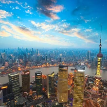 Shanghai ночной вид деревянные головоломки 1000 шт. ersion бумаги пазл белый карты взрослых детские развивающие игрушки