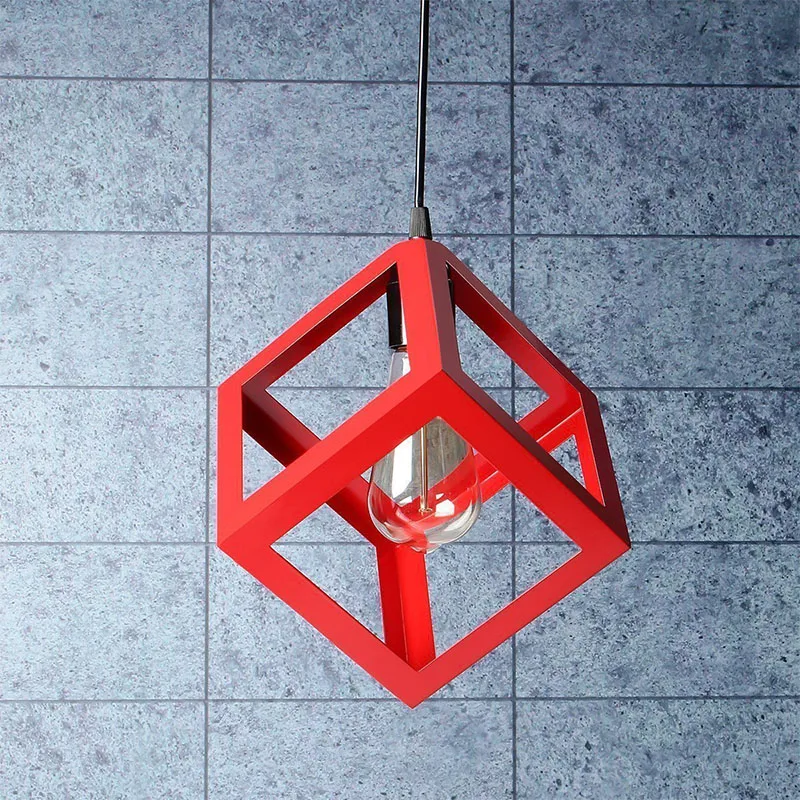 Lampholder Wall Light Retro Industrial Red