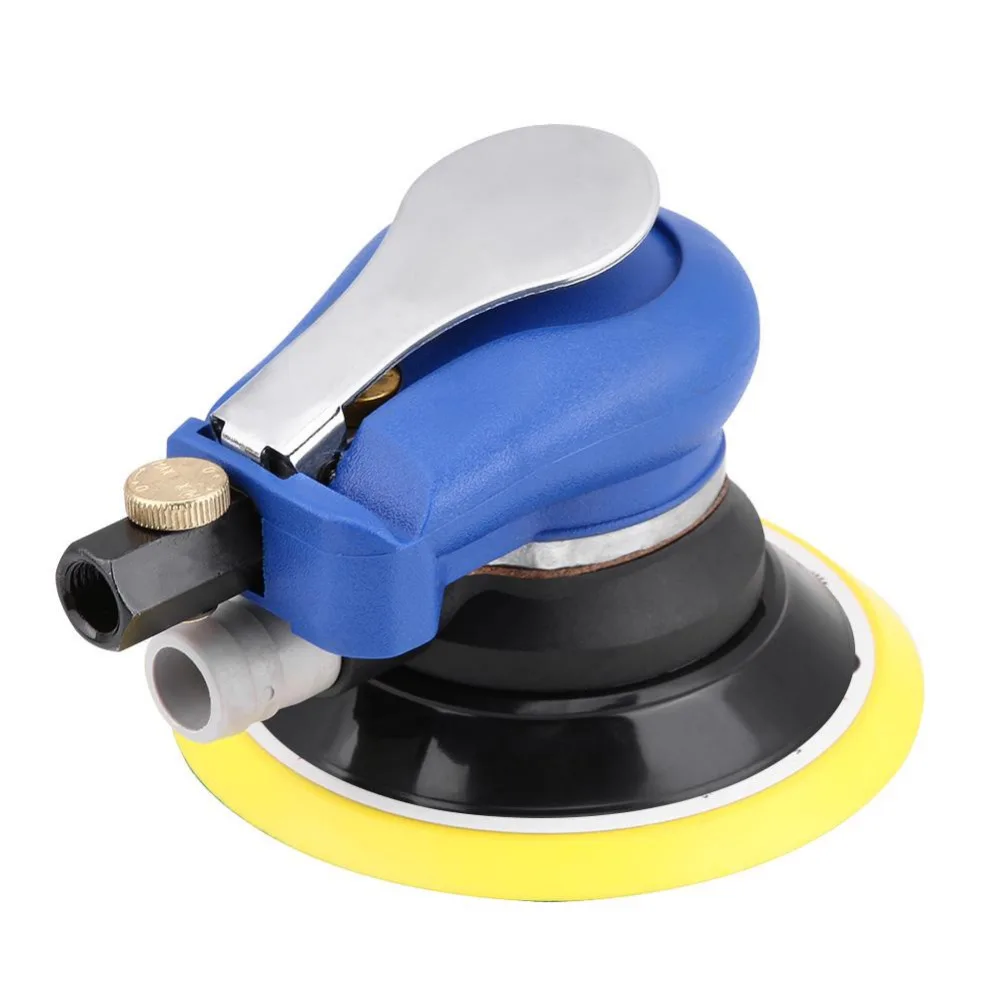 5 Inch Round Air Palm Random Orbital Sander 9000RPM Pneumatic Polisher