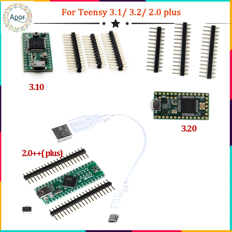 

2PCS/LOT Teensy 3.1 3.2 2.0 plus USB AVR USB Development Board teensy3.1 experimental board module for PS3
