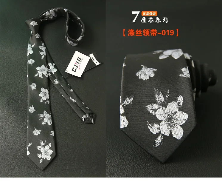Corbata Для мужчин цветочный галстук для свадьбы 7 см узором Florals галстуков для Для мужчин s полиэстер Тощий Gravata masculina галстук