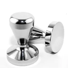 51mm sólido aço inoxidável pesado plana chapeado base de café tamper para café expresso diy manual moinho de grãos de café imprensa moedor de café