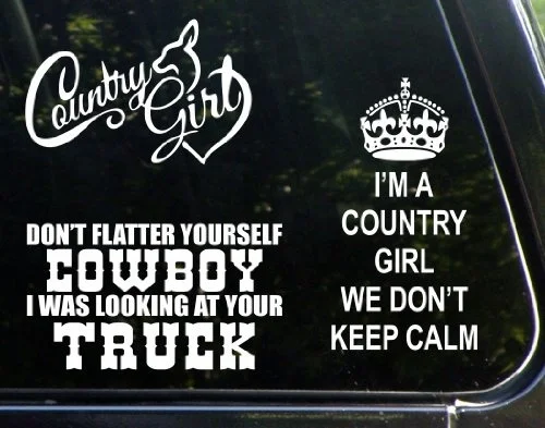 Car Styling 1Sets 3Kinds Ultimate Country Girl Set of 3 ...