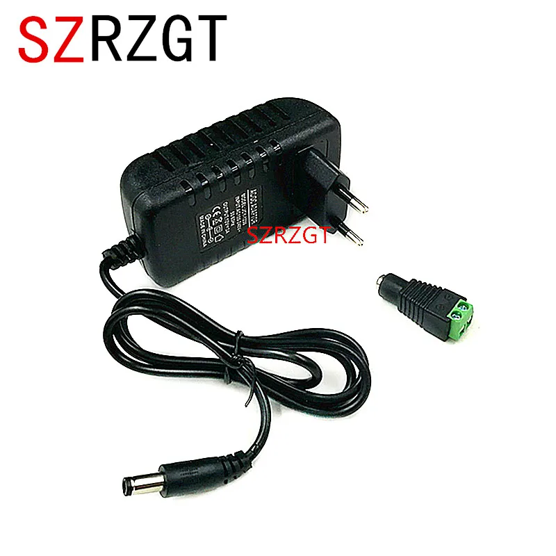 

1PCS 24W EU US Plug Driver Adapter 12V 2A+1pcs Female Connector For LED Strip