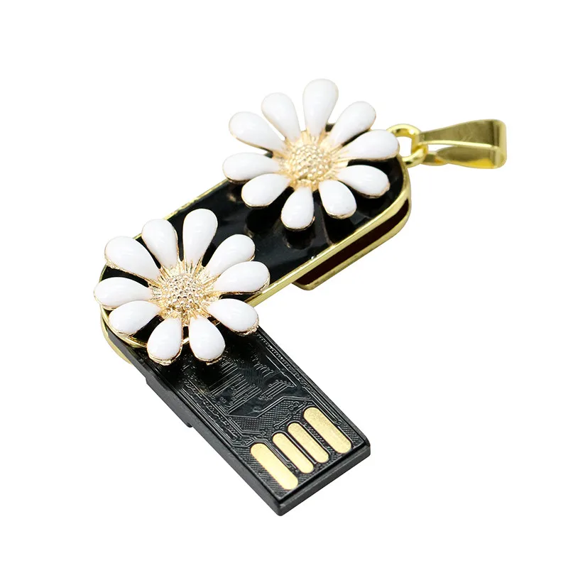 Кристалл USB Flash Drive Стик флэш-диск 4 ГБ 8 ГБ 16 ГБ 32 ГБ 64 ГБ Jewelry Цепочки и ожерелья цветок бабочка pen drive подарки