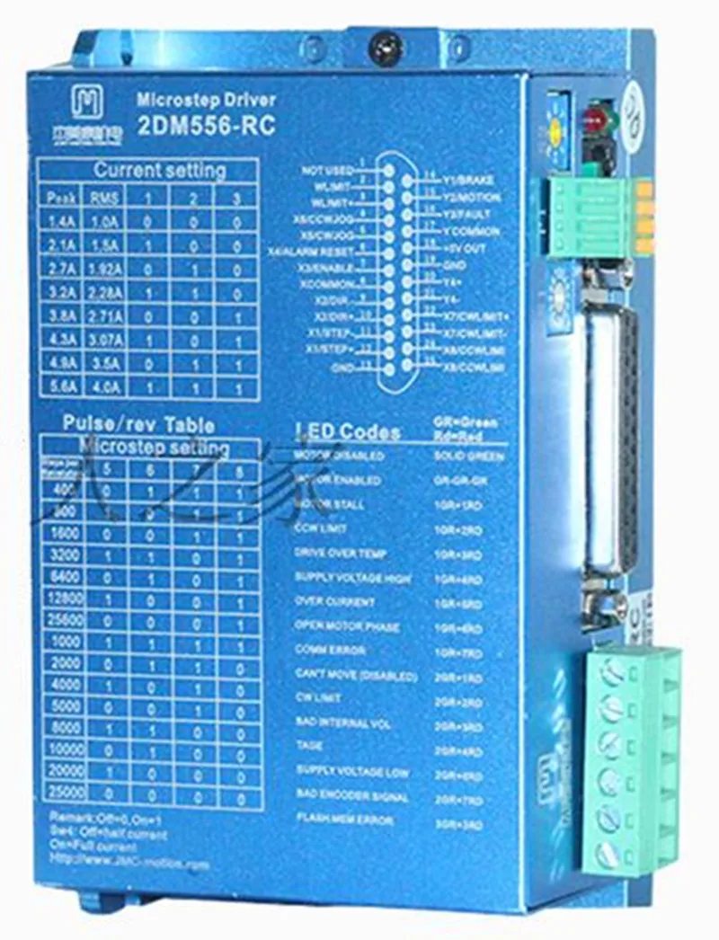 

2DM556-RC 2phase NEMA23 CANopen stepper motor driver DC24-60V 1.4-5.6A JMC