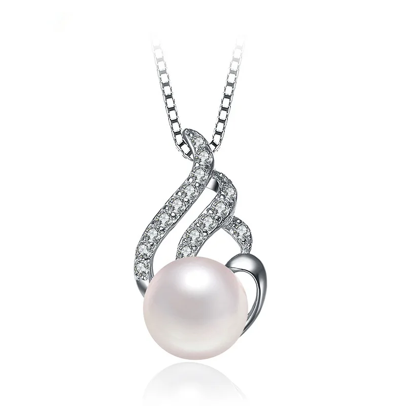 S925 Sterling Silver Pearl Pendant Empty Support Micro-inlaid Zircon Factory Direct Fashion Ladies | Украшения и аксессуары