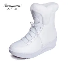 Fanyuan 2018 Hot Sale Shoes Women Boots Solid Slip-On Soft Cute Women Snow Boots Round Toe Flat with Winter Fur Ankle Boots Fanyuan 2018 Hot Sale Shoes Women Boots Solid Slip-On Soft Cute Women Snow Boots Round Toe Flat with Winter Fur Ankle Boots
