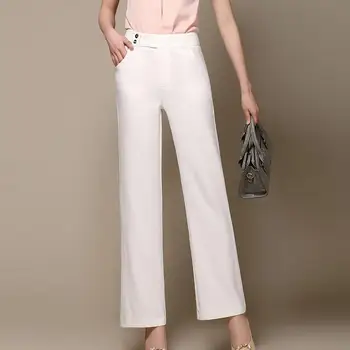

New Arrival 2016 summer high waist wide leg pants female thin elastic ol pants casual linen pants women