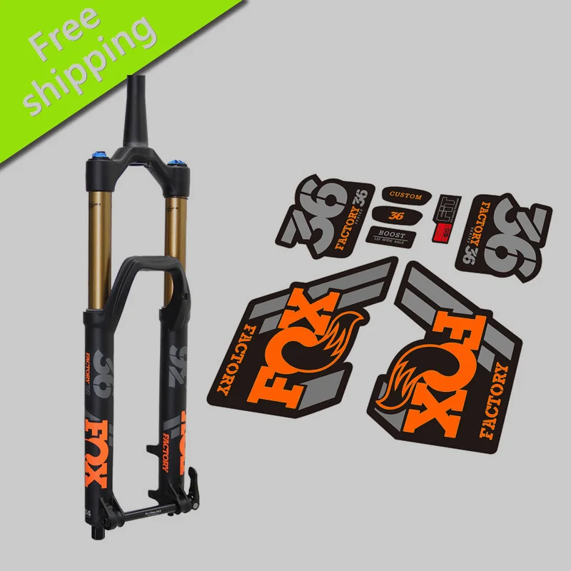 

2018 Fox36 Mountain Bike Front Fork replacement Stickers for MTB Bicycle DH AM Race Dirt Decals free shipping