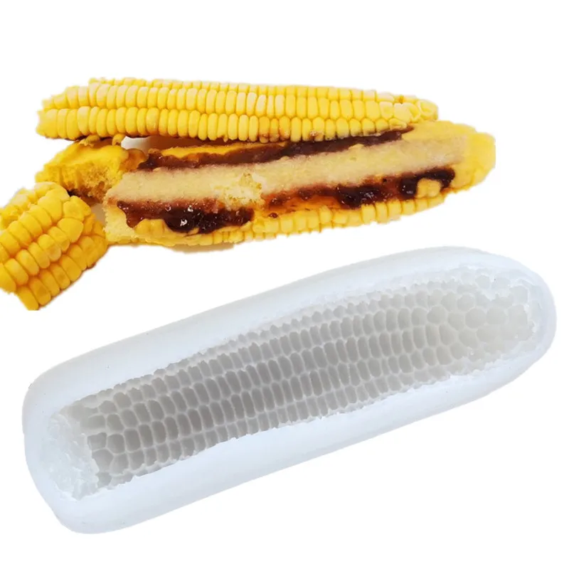 3D Silicone Mousse Cake Mold Corn Shape Ice Cream Baking Mold A1532in
