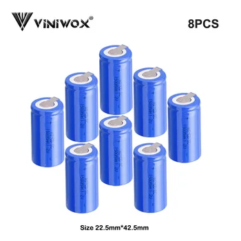 

SC 1500mAh Ni-CD 1.2V Subc Rechargeable Batteries Power tool Battery cells for Black&Decker Bosch Robot Accumulator Makita AEG