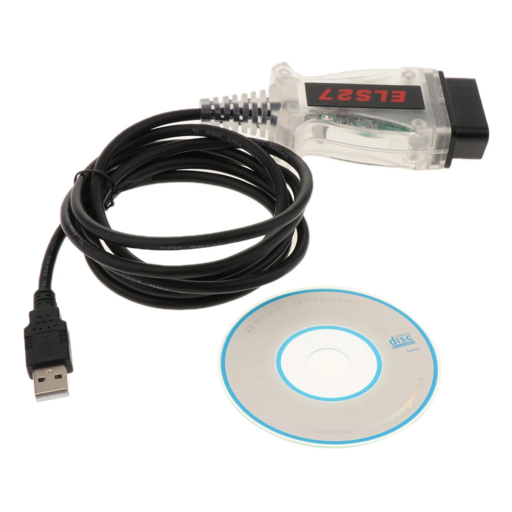 1 Pcs ELS27 FORScan OBD2 Diagnostic Scanner Code Reader for Ford/Mazda/Lincoln/Mercury Chip USB Diagnostic Interface 1.68m