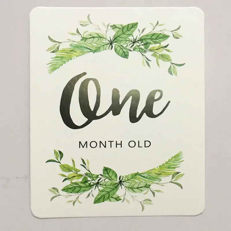 Premium New 12 Pcs/Set Month Card Baby Monthly Newborn Photos Funny Cartoon Photography Photo Cards Stickers Premium New 12 Pcs/Set Month Card Baby Monthly Newborn Photos Funny Cartoon Photography Photo Cards Stickers