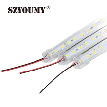 SZYOUMY 50 шт./партия 50 см DC 12 В 36 SMD 5630 Светодиодный жесткий светодиодный бар+ U алюминиевый корпус+ крышка для ПК