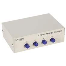 MT-Viki 4 порта DB9 RS232 переключатель последовательного COM устройства консоль принтер распределительный Селекторный контроллер 232-4