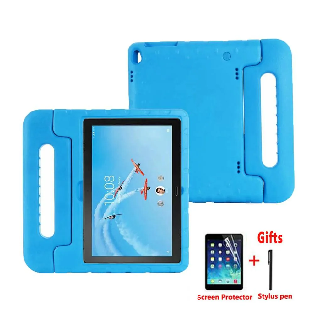 

For Lenovo Tab P10 TB-X705L TB-X705F 10.1 Inch Case Shockproof Rugged Proof EVA Kids Hand-held Stand Tablet Cover Funda + Film