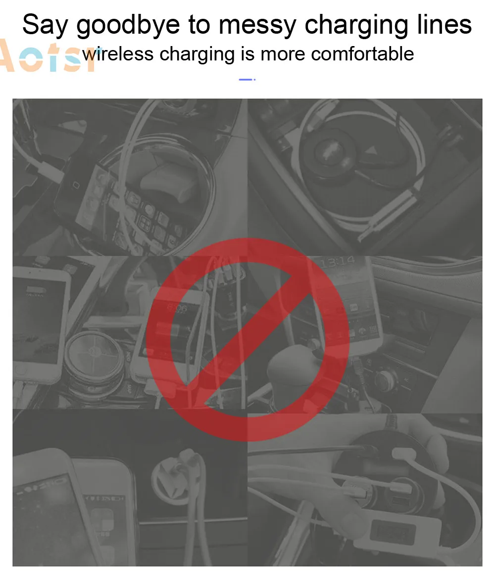 Perfect QI car wireleess charger for Toyota LAND CRUISER 2014+ Intelligent Infrared Fast Wireless Charging Car Phone Holder for iphone 2